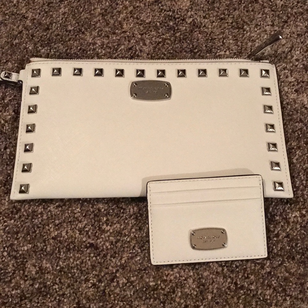 Michael Kors Wristlet and matching card holder